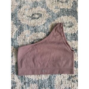 Set Active Ribbed One Shoulder Bra Small Excellent Condition